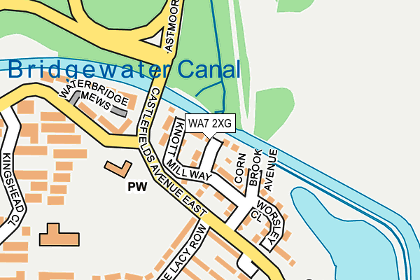 WA7 2XG map - OS OpenMap – Local (Ordnance Survey) WA7 2XG map - OS OpenMap – Local (Ordnance Survey)