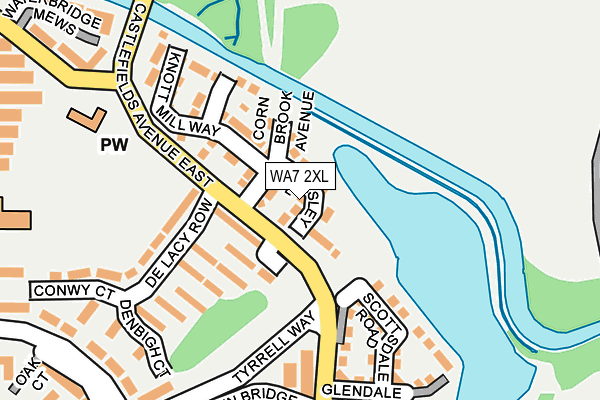 WA7 2XL map - OS OpenMap – Local (Ordnance Survey) WA7 2XL map - OS OpenMap – Local (Ordnance Survey)