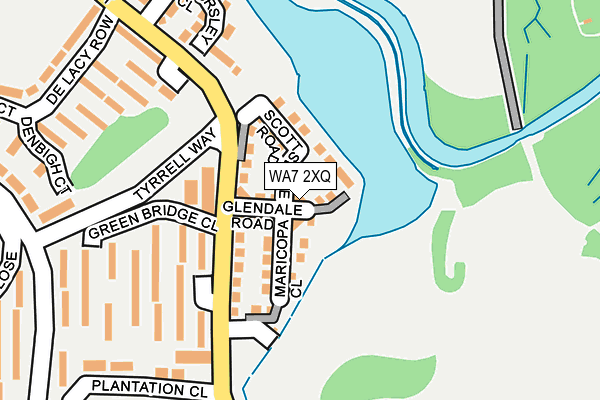 WA7 2XQ map - OS OpenMap – Local (Ordnance Survey) WA7 2XQ map - OS OpenMap – Local (Ordnance Survey)
