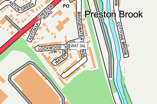 WA7 3AL map - OS OpenMap – Local (Ordnance Survey)