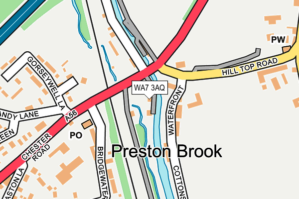 WA7 3AQ map - OS OpenMap – Local (Ordnance Survey) WA7 3AQ map - OS OpenMap – Local (Ordnance Survey)