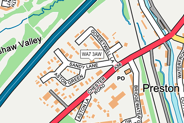 WA7 3AW map - OS OpenMap – Local (Ordnance Survey) WA7 3AW map - OS OpenMap – Local (Ordnance Survey)