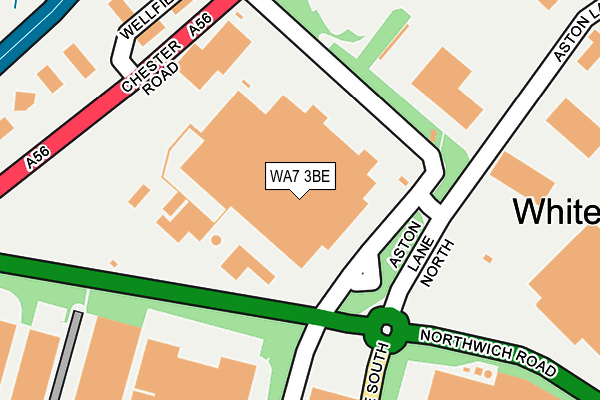 WA7 3BE map - OS OpenMap – Local (Ordnance Survey) WA7 3BE map - OS OpenMap – Local (Ordnance Survey)