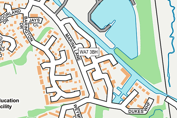 WA7 3BH map - OS OpenMap – Local (Ordnance Survey) WA7 3BH map - OS OpenMap – Local (Ordnance Survey)