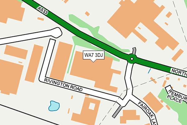WA7 3DJ map - OS OpenMap – Local (Ordnance Survey) WA7 3DJ map - OS OpenMap – Local (Ordnance Survey)