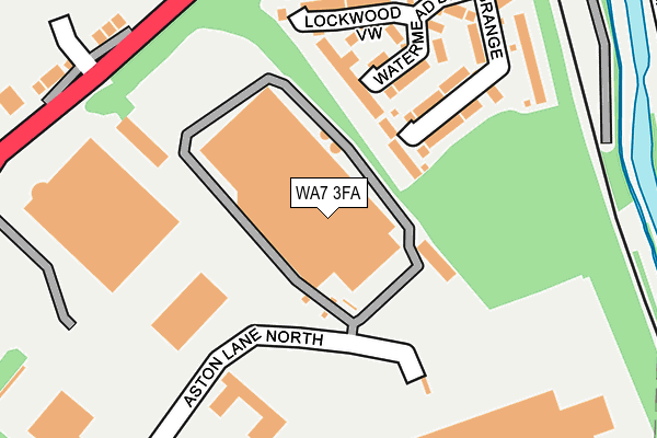 WA7 3FA map - OS OpenMap – Local (Ordnance Survey) WA7 3FA map - OS OpenMap – Local (Ordnance Survey)