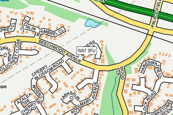 WA7 3FU map - OS OpenMap – Local (Ordnance Survey) WA7 3FU map - OS OpenMap – Local (Ordnance Survey)