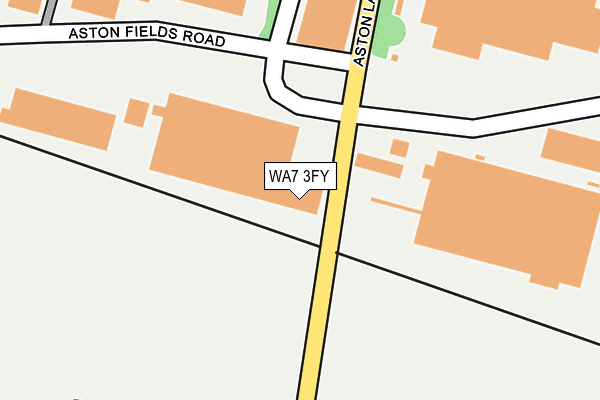 WA7 3FY map - OS OpenMap – Local (Ordnance Survey) WA7 3FY map - OS OpenMap – Local (Ordnance Survey)