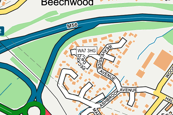 WA7 3HG map - OS OpenMap – Local (Ordnance Survey) WA7 3HG map - OS OpenMap – Local (Ordnance Survey)