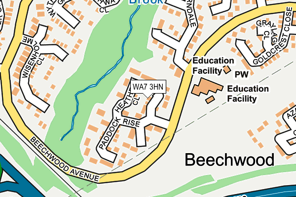 WA7 3HN map - OS OpenMap – Local (Ordnance Survey) WA7 3HN map - OS OpenMap – Local (Ordnance Survey)