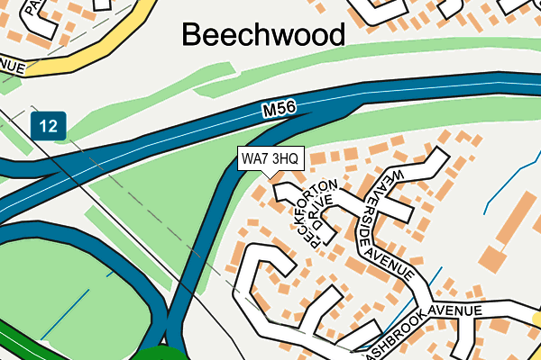 WA7 3HQ map - OS OpenMap – Local (Ordnance Survey) WA7 3HQ map - OS OpenMap – Local (Ordnance Survey)