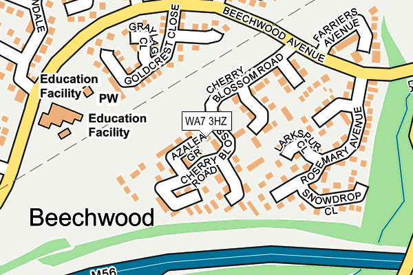 WA7 3HZ map - OS OpenMap – Local (Ordnance Survey) WA7 3HZ map - OS OpenMap – Local (Ordnance Survey)