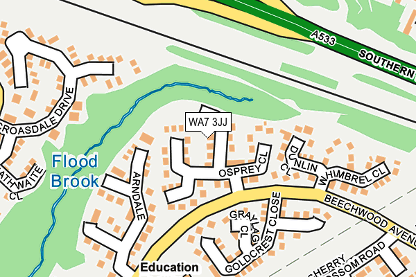 WA7 3JJ map - OS OpenMap – Local (Ordnance Survey) WA7 3JJ map - OS OpenMap – Local (Ordnance Survey)