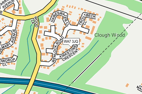 WA7 3JQ map - OS OpenMap – Local (Ordnance Survey) WA7 3JQ map - OS OpenMap – Local (Ordnance Survey)