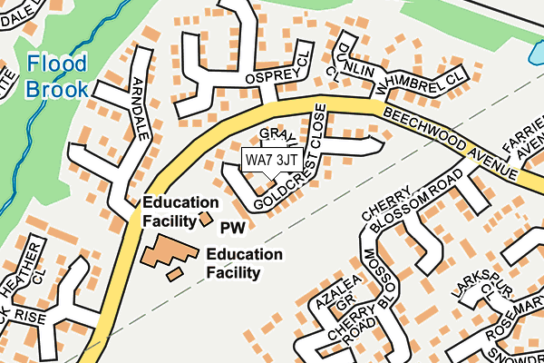 WA7 3JT map - OS OpenMap – Local (Ordnance Survey) WA7 3JT map - OS OpenMap – Local (Ordnance Survey)