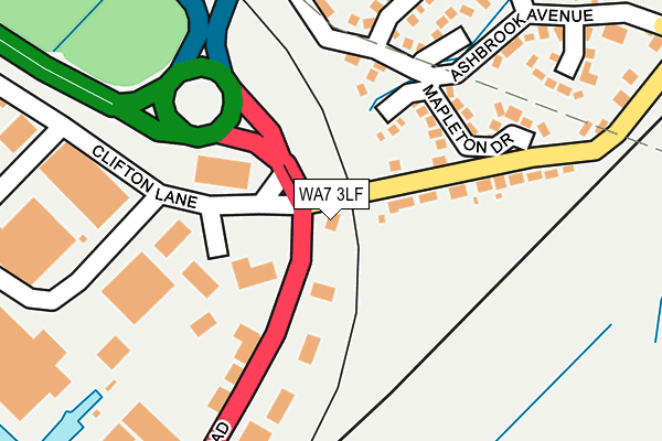 WA7 3LF map - OS OpenMap – Local (Ordnance Survey) WA7 3LF map - OS OpenMap – Local (Ordnance Survey)
