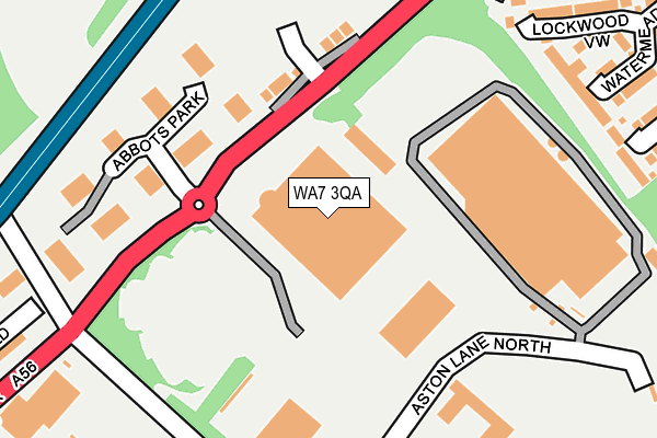 WA7 3QA map - OS OpenMap – Local (Ordnance Survey) WA7 3QA map - OS OpenMap – Local (Ordnance Survey)