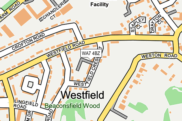 WA7 4BZ map - OS OpenMap – Local (Ordnance Survey) WA7 4BZ map - OS OpenMap – Local (Ordnance Survey)