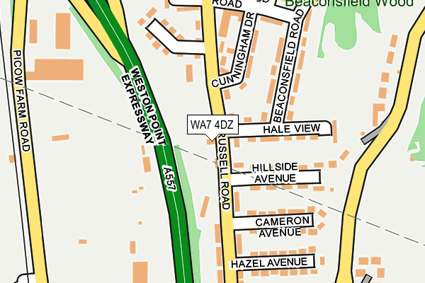 WA7 4DZ map - OS OpenMap – Local (Ordnance Survey) WA7 4DZ map - OS OpenMap – Local (Ordnance Survey)