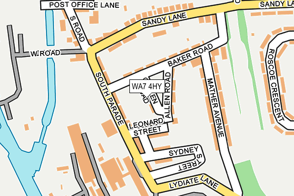 WA7 4HY map - OS OpenMap – Local (Ordnance Survey) WA7 4HY map - OS OpenMap – Local (Ordnance Survey)