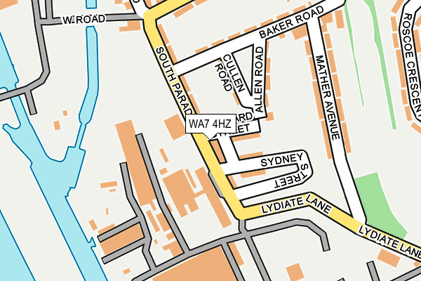 WA7 4HZ map - OS OpenMap – Local (Ordnance Survey) WA7 4HZ map - OS OpenMap – Local (Ordnance Survey)