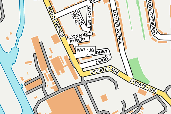 WA7 4JG map - OS OpenMap – Local (Ordnance Survey) WA7 4JG map - OS OpenMap – Local (Ordnance Survey)
