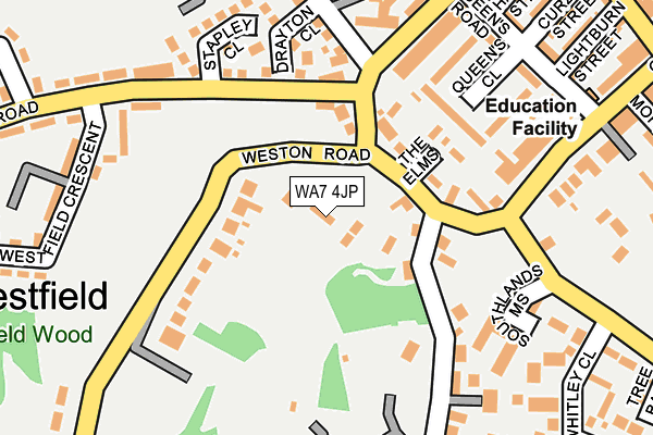 WA7 4JP map - OS OpenMap – Local (Ordnance Survey) WA7 4JP map - OS OpenMap – Local (Ordnance Survey)