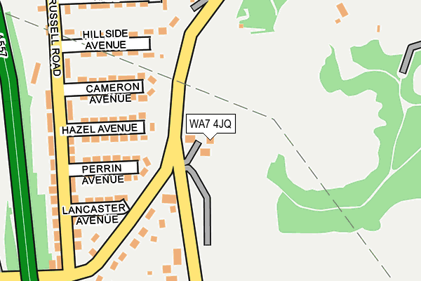 WA7 4JQ map - OS OpenMap – Local (Ordnance Survey) WA7 4JQ map - OS OpenMap – Local (Ordnance Survey)