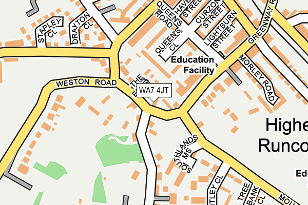 WA7 4JT map - OS OpenMap – Local (Ordnance Survey) WA7 4JT map - OS OpenMap – Local (Ordnance Survey)