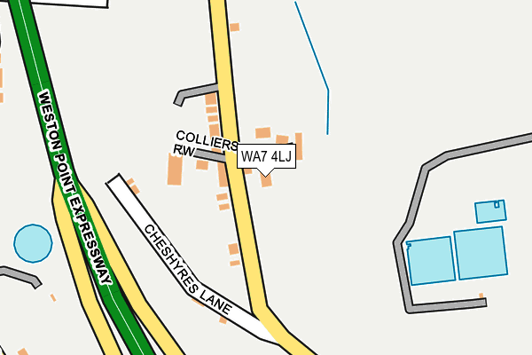 WA7 4LJ map - OS OpenMap – Local (Ordnance Survey) WA7 4LJ map - OS OpenMap – Local (Ordnance Survey)
