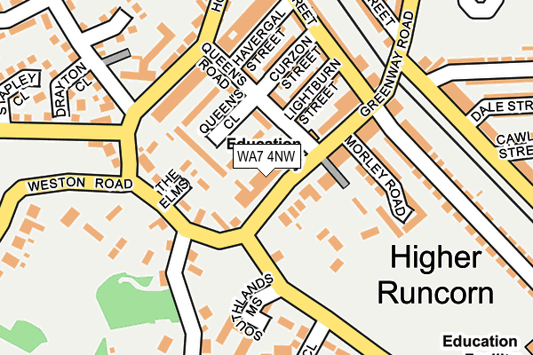 WA7 4NW map - OS OpenMap – Local (Ordnance Survey) WA7 4NW map - OS OpenMap – Local (Ordnance Survey)
