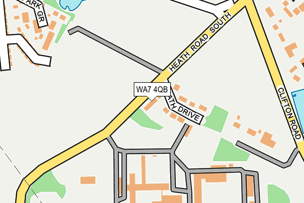 WA7 4QB map - OS OpenMap – Local (Ordnance Survey) WA7 4QB map - OS OpenMap – Local (Ordnance Survey)