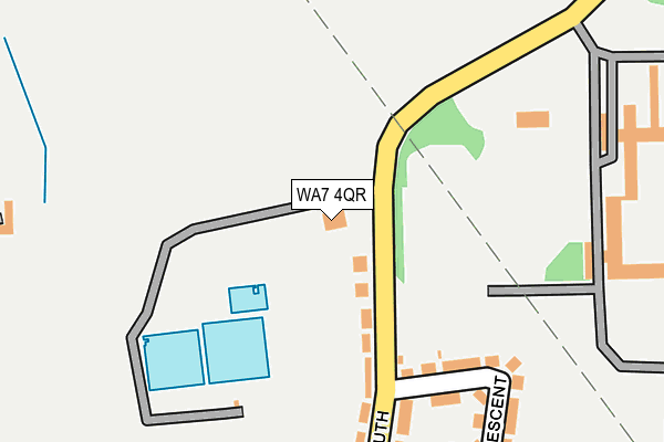 WA7 4QR map - OS OpenMap – Local (Ordnance Survey) WA7 4QR map - OS OpenMap – Local (Ordnance Survey)