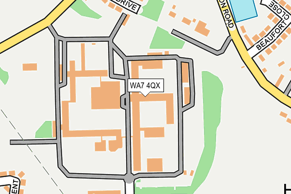 WA7 4QX map - OS OpenMap – Local (Ordnance Survey) WA7 4QX map - OS OpenMap – Local (Ordnance Survey)