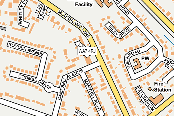 WA7 4RJ map - OS OpenMap – Local (Ordnance Survey) WA7 4RJ map - OS OpenMap – Local (Ordnance Survey)