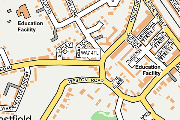 WA7 4TL map - OS OpenMap – Local (Ordnance Survey)