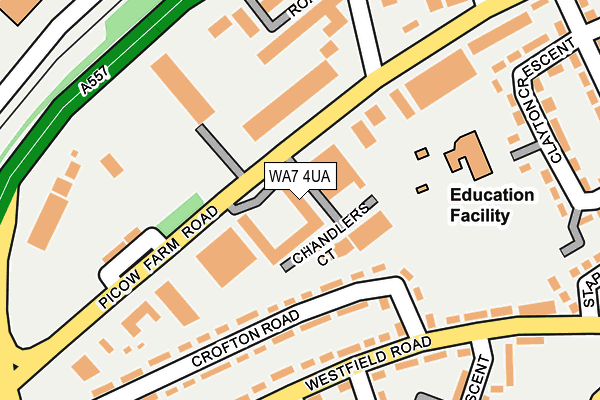 WA7 4UA map - OS OpenMap – Local (Ordnance Survey) WA7 4UA map - OS OpenMap – Local (Ordnance Survey)