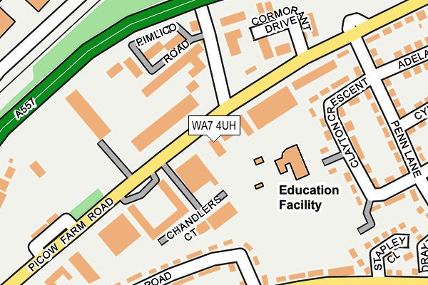 WA7 4UH map - OS OpenMap – Local (Ordnance Survey) WA7 4UH map - OS OpenMap – Local (Ordnance Survey)