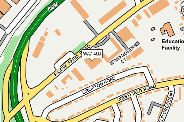 WA7 4UJ map - OS OpenMap – Local (Ordnance Survey) WA7 4UJ map - OS OpenMap – Local (Ordnance Survey)