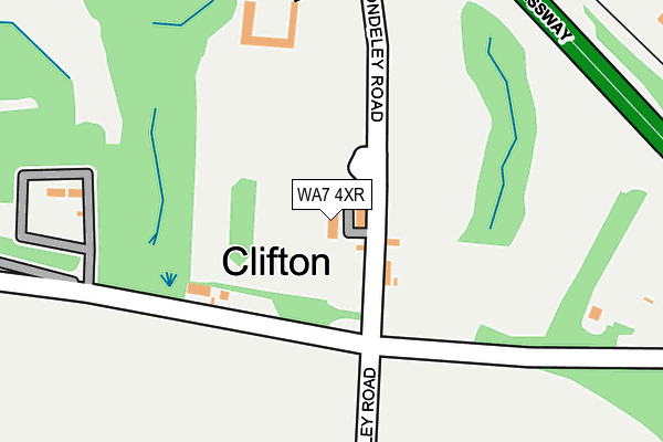 WA7 4XR map - OS OpenMap – Local (Ordnance Survey) WA7 4XR map - OS OpenMap – Local (Ordnance Survey)
