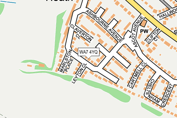 WA7 4YQ map - OS OpenMap – Local (Ordnance Survey) WA7 4YQ map - OS OpenMap – Local (Ordnance Survey)