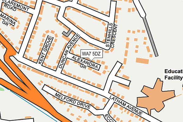 WA7 5DZ map - OS OpenMap – Local (Ordnance Survey) WA7 5DZ map - OS OpenMap – Local (Ordnance Survey)