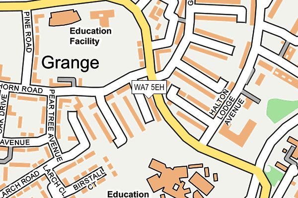 WA7 5EH map - OS OpenMap – Local (Ordnance Survey) WA7 5EH map - OS OpenMap – Local (Ordnance Survey)