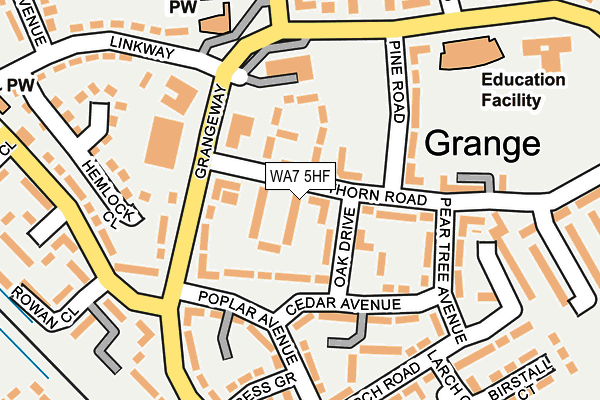 WA7 5HF map - OS OpenMap – Local (Ordnance Survey) WA7 5HF map - OS OpenMap – Local (Ordnance Survey)