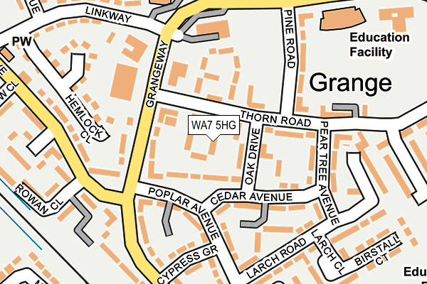 WA7 5HG map - OS OpenMap – Local (Ordnance Survey) WA7 5HG map - OS OpenMap – Local (Ordnance Survey)