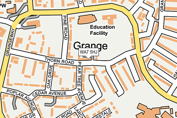 WA7 5HJ map - OS OpenMap – Local (Ordnance Survey)