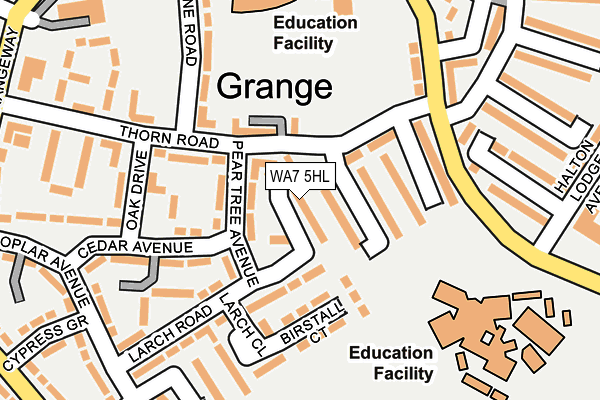 WA7 5HL map - OS OpenMap – Local (Ordnance Survey) WA7 5HL map - OS OpenMap – Local (Ordnance Survey)