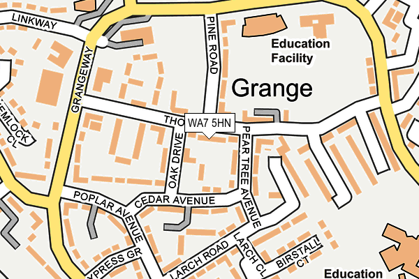 WA7 5HN map - OS OpenMap – Local (Ordnance Survey)