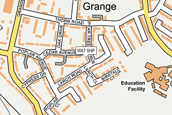 WA7 5HP map - OS OpenMap – Local (Ordnance Survey) WA7 5HP map - OS OpenMap – Local (Ordnance Survey)