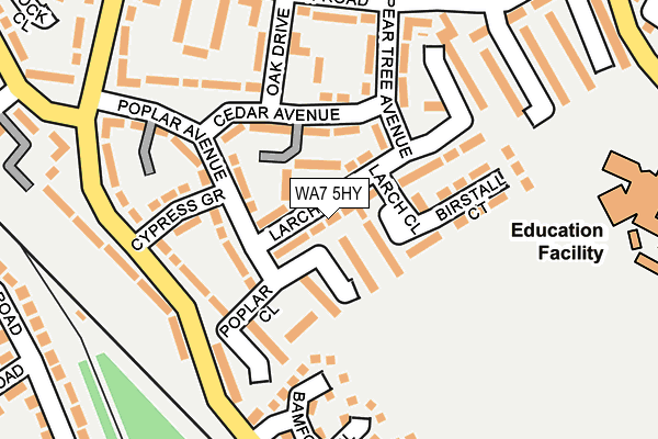 WA7 5HY map - OS OpenMap – Local (Ordnance Survey) WA7 5HY map - OS OpenMap – Local (Ordnance Survey)